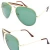 Ocean And Land Gold Metal Aviator Sunglasses ACCESSORIES