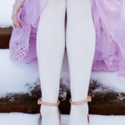 Opaque Tights By Tabbisocks - Ivory