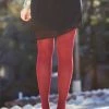 Opaque Tights By Tabbisocks - Wine Red XL & LARGER 1 Opaque Tights By Tabbisocks - Wine Red XL & LARGER
