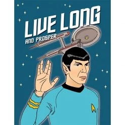 The Found EVERYTHING ELSE Spock Live Long And Prosper Birthday Card