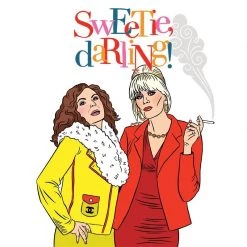 The Found Sweetie, Darling Ab Fab Birthday Card