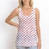 XYNC APPAREL Red Hearts Print Tank Top - Size S
