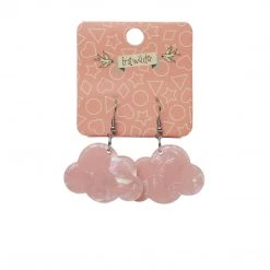 Erstwilder Essentials Cloud Dangle Earrings - Pink Solid Glitter NEW ARRIVALS