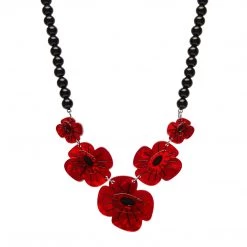 Erstwilder Remembrance Poppy Necklace ACCESSORIES