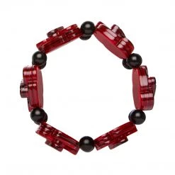 Erstwilder ACCESSORIES Remembrance Poppy Stretch Bracelet