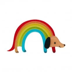 Erstwilder Fan Favourites Rainbow Ruff Brooch ACCESSORIES