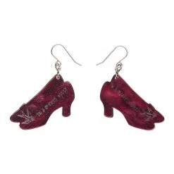 Erstwilder ACCESSORIES Wizard Of Oz Collection "Ruby Slippers" Dangle Earrings