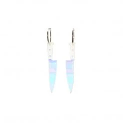 Hologram Knife Dangle Earrings By Vinca