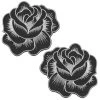 Sourpuss Clothing Black Roses Patch Set EVERYTHING ELSE